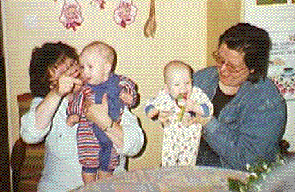 Erik med kusin Niklas...